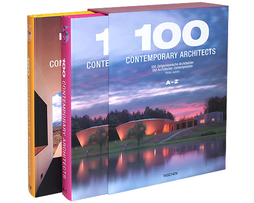 100 Contemporary Architects (комплект из 2 книг) Издательство: Taschen, 2008 г Суперобложка, футляр, 848 стр ISBN 978-3-8365-0091-3 Мелованная бумага, Цветные иллюстрации инфо 10580b.