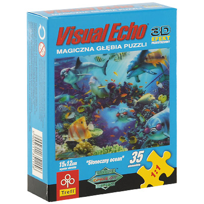 Подводный мир Пазл с 3D-эффектом, 35 элементов Серия: Visual Echo инфо 13288g.