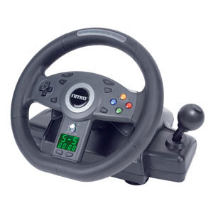 Nitro Racing Wheel, руль для X-Box 360, PlayStation 2, PC Joytech Предназначен для: Xbox + бонус: игры Halo и Midtown Madness 3, Xbox 360 Core System, Xbox 360 Premium System, Sony PlayStation 2 (SCPH-70008) Satin инфо 13375g.
