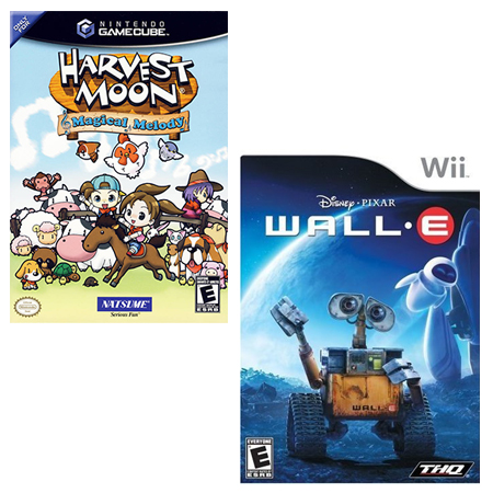 Игровая консоль Nintendo Wii + 2 игры: Wall-E и Harvest Moon: Magical Melody - Nintendo Inc 2008 г инфо 13645g.